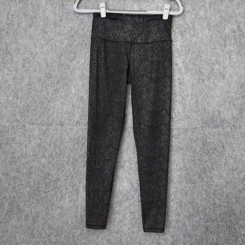 Victoria Secret sport Leggings XS Python Coated Black Athleisure‎ Workout Gym